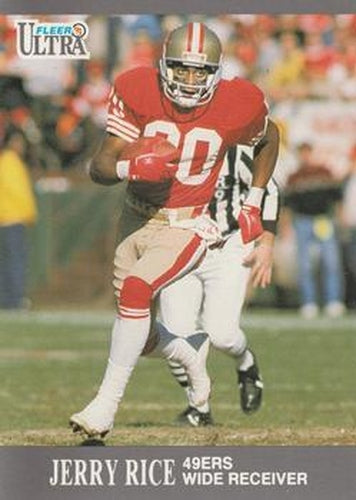 #254 Jerry Rice - San Francisco 49ers - 1991 Ultra Football