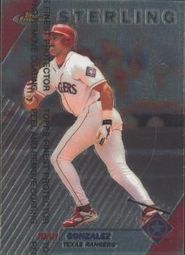 #254 Juan Gonzalez - Texas Rangers - 1999 Finest Baseball
