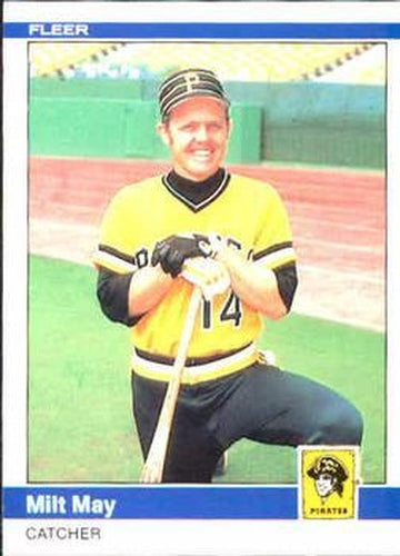 #254 Milt May - Pittsburgh Pirates - 1984 Fleer Baseball