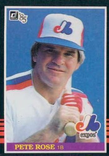 #254 Pete Rose - Montreal Expos - 1985 Donruss Baseball