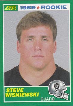 #254 Steve Wisniewski - Los Angeles Raiders - 1989 Score Football