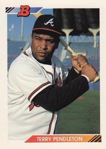 #254 Terry Pendleton - Atlanta Braves - 1992 Bowman Baseball