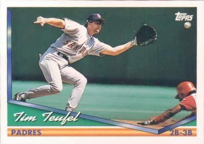 #254 Tim Teufel - San Diego Padres - 1994 Topps Baseball