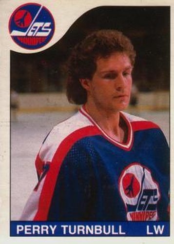 #254 Perry Turnbull - Winnipeg Jets - 1985-86 O-Pee-Chee Hockey