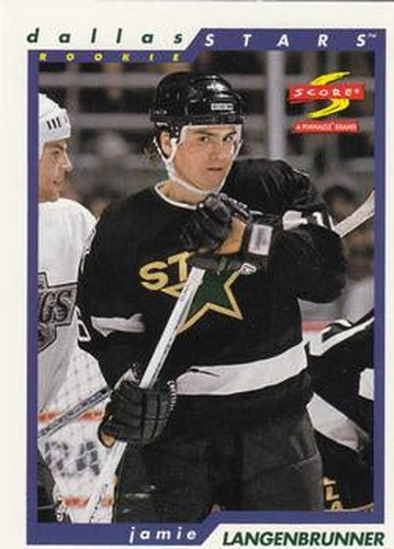 #254 Jamie Langenbrunner - Dallas Stars - 1996-97 Score Hockey