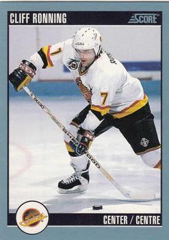 #254 Cliff Ronning - Vancouver Canucks - 1992-93 Score Canadian Hockey