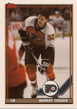 #254 Murray Craven - Philadelphia Flyers - 1991-92 Topps Hockey