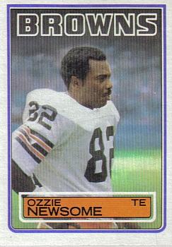 #254 Ozzie Newsome - Cleveland Browns - 1983 Topps Football