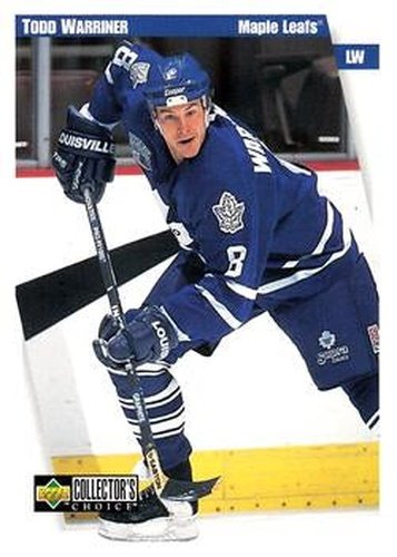 #254 Todd Warriner - Toronto Maple Leafs - 1997-98 Collector's Choice Hockey