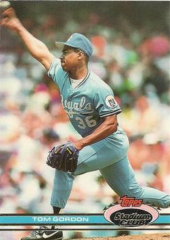 #254 Tom Gordon - Kansas City Royals - 1991 Stadium Club Baseball