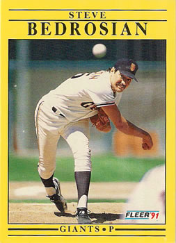 #254 Steve Bedrosian - San Francisco Giants - 1991 Fleer Baseball