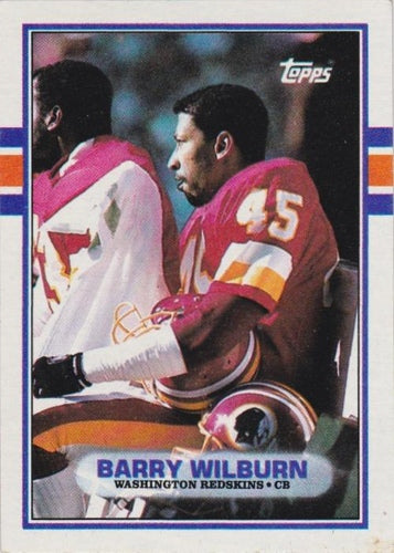 #254 Barry Wilburn - Washington Redskins - 1989 Topps Football