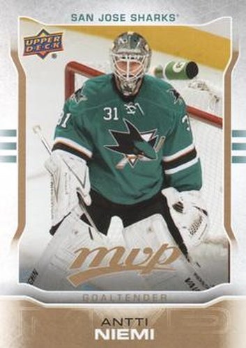 #254 Antti Niemi - San Jose Sharks - 2014-15 Upper Deck MVP Hockey
