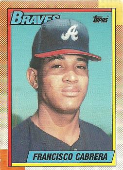 #254 Francisco Cabrera - Atlanta Braves - 1990 O-Pee-Chee Baseball