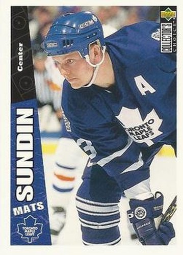 #255 Mats Sundin - Toronto Maple Leafs - 1996-97 Collector's Choice Hockey