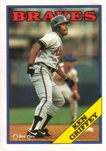 #255 Ken Griffey - Atlanta Braves - 1988 O-Pee-Chee Baseball
