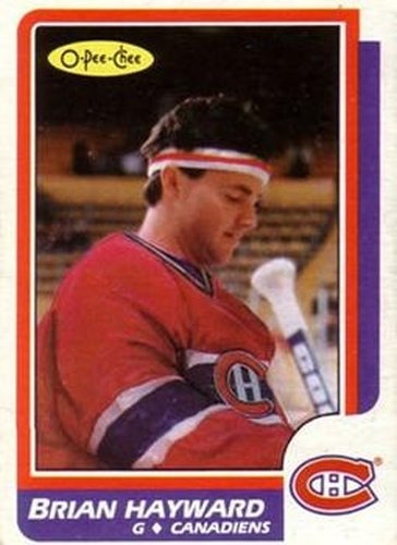 #255 Brian Hayward - Montreal Canadiens - 1986-87 O-Pee-Chee Hockey