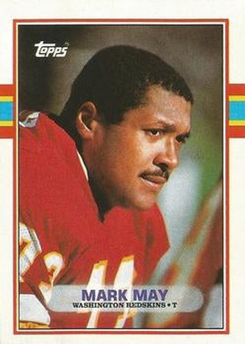 #255 Mark May - Washington Redskins - 1989 Topps Football