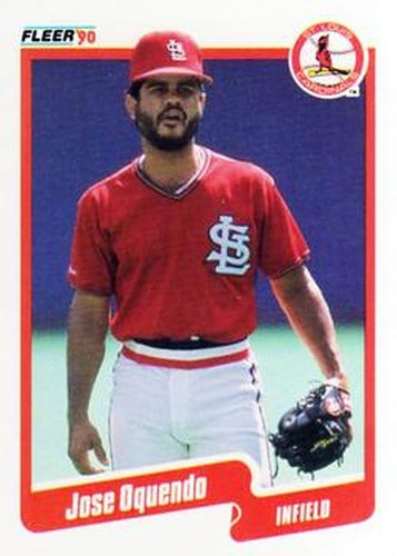 #255 Jose Oquendo - St. Louis Cardinals - 1990 Fleer USA Baseball