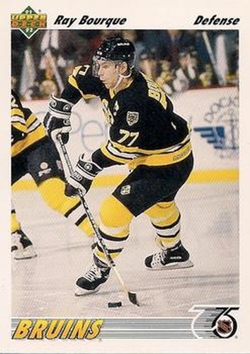 #255 Ray Bourque - Boston Bruins - 1991-92 Upper Deck Hockey