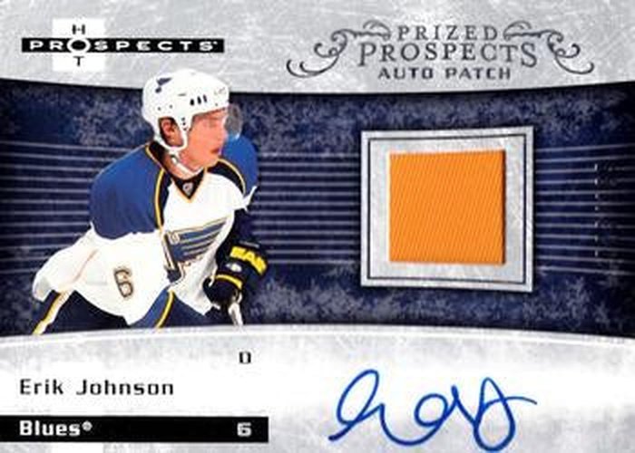 #255 Erik Johnson - St. Louis Blues - 2007-08 Fleer Hot Prospects Hockey