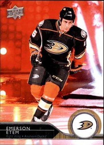 #255 Emerson Etem - Anaheim Ducks - 2014-15 Upper Deck Hockey
