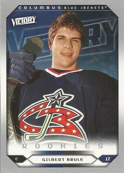 #255 Gilbert Brule - Columbus Blue Jackets - 2005-06 Upper Deck Victory Hockey