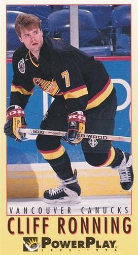 #255 Cliff Ronning - Vancouver Canucks - 1993-94 Fleer PowerPlay Hockey