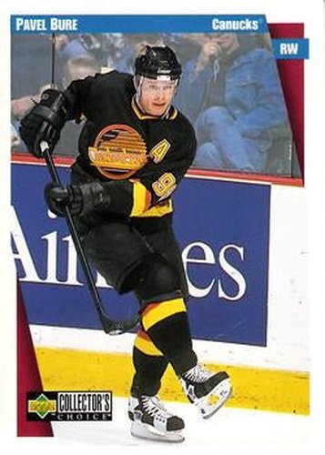 #255 Pavel Bure - Vancouver Canucks - 1997-98 Collector's Choice Hockey