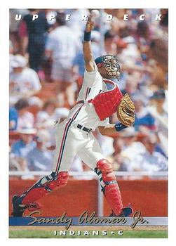 #255 Sandy Alomar Jr. - Cleveland Indians - 1993 Upper Deck Baseball