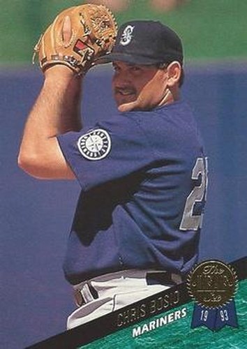 #255 Chris Bosio - Seattle Mariners - 1993 Leaf Baseball
