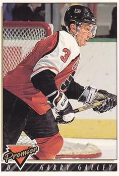 #255 Garry Galley - Philadelphia Flyers - 1993-94 Topps Premier Hockey
