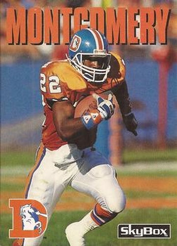 #255 Alton Montgomery - Denver Broncos - 1992 SkyBox Impact Football