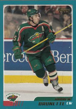 #255 Andrew Brunette - Minnesota Wild - 2003-04 Topps Hockey