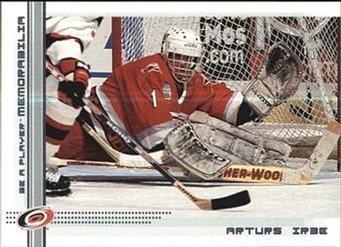 #255 Arturs Irbe - Carolina Hurricanes - 2000-01 Be a Player Memorabilia Hockey