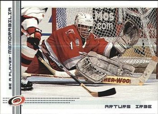 #255 Arturs Irbe - Carolina Hurricanes - 2000-01 Be a Player Memorabilia Hockey