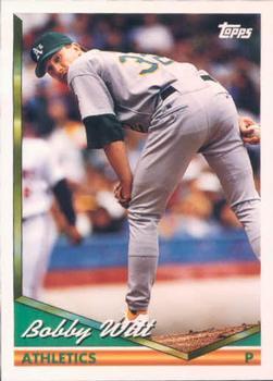 #255 Bobby Witt - Oakland Athletics - 1994 Topps Baseball
