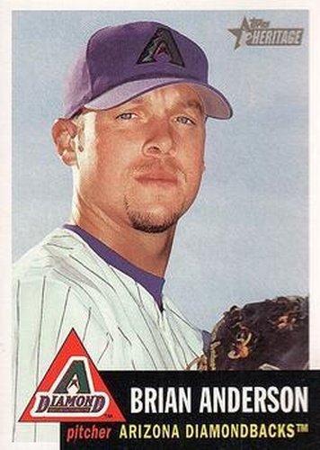 #255 Brian Anderson - Arizona Diamondbacks - 2002 Topps Heritage Baseball