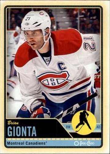 #255 Brian Gionta - Montreal Canadiens - 2012-13 O-Pee-Chee Hockey