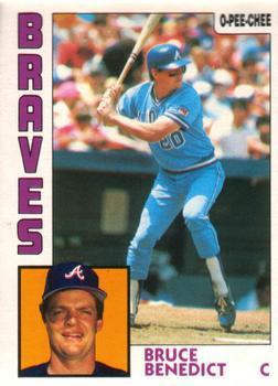 #255 Bruce Benedict - Atlanta Braves - 1984 O-Pee-Chee Baseball