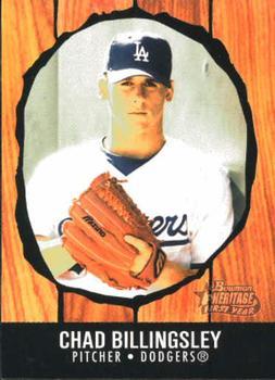 #255 Chad Billingsley - Los Angeles Dodgers - 2003 Bowman Heritage Baseball