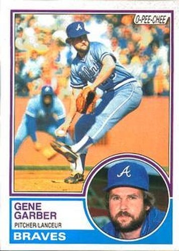 #255 Gene Garber - Atlanta Braves - 1983 O-Pee-Chee Baseball