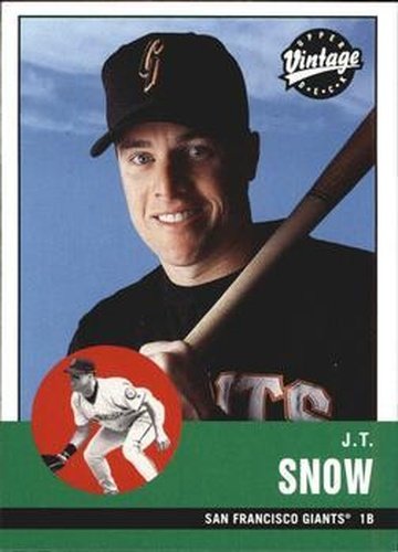 #255 J.T. Snow - San Francisco Giants - 2001 Upper Deck Vintage Baseball