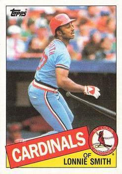 #255 Lonnie Smith - St. Louis Cardinals - 1985 Topps Baseball