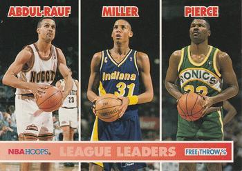 #255 Mahmoud Abdul-Rauf / Reggie Miller / Ricky Pierce - Denver Nuggets / Indiana Pacers / Seattle SuperSonics - 1994-95 Hoops Basketball