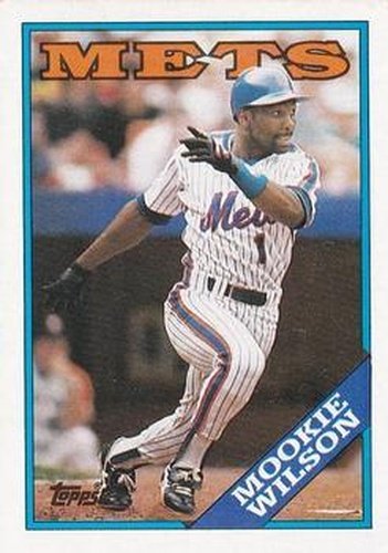 #255 Mookie Wilson - New York Mets - 1988 Topps Baseball