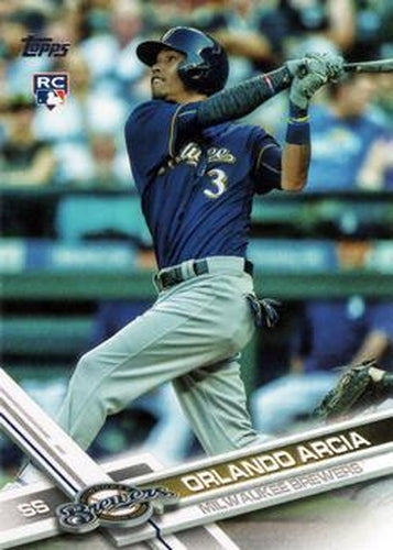 #255 Orlando Arcia - Milwaukee Brewers - 2017 Topps Baseball