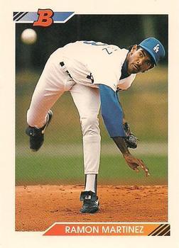 #255 Ramon Martinez - Los Angeles Dodgers - 1992 Bowman Baseball