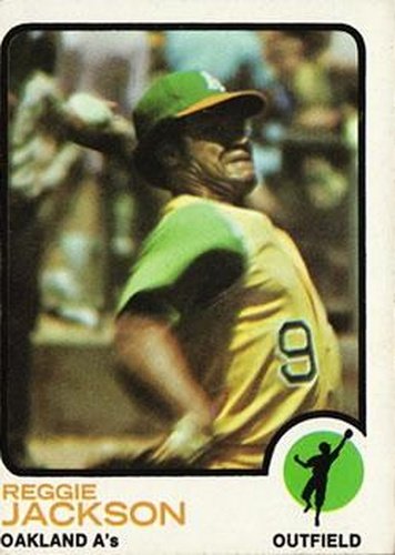 #255 Reggie Jackson - Oakland Athletics - 1973 Topps Baseball