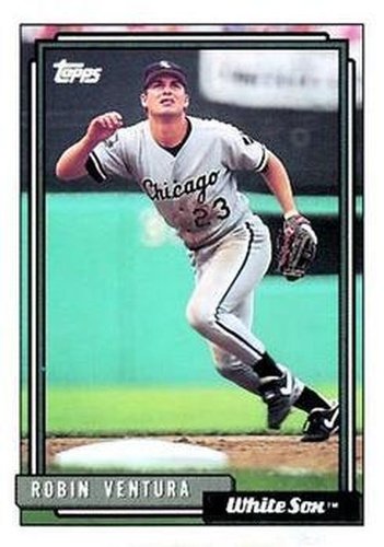 #255 Robin Ventura - Chicago White Sox - 1992 Topps Baseball